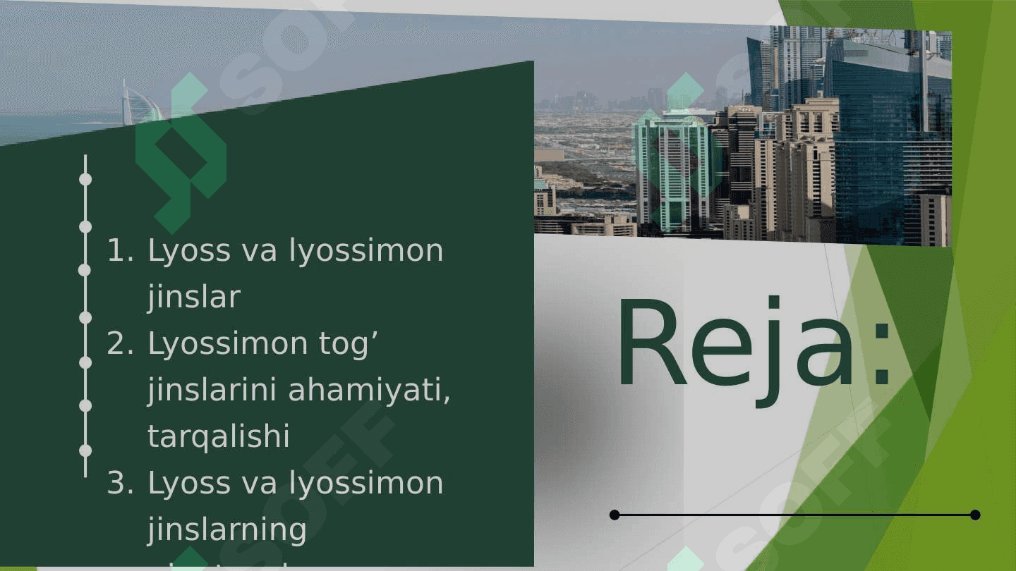 Leyos va leosimon jinslar va ularning xosalari 3