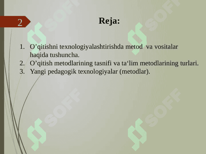 O’qitishni texnologiyalashtirishda metod va vositalar 2
