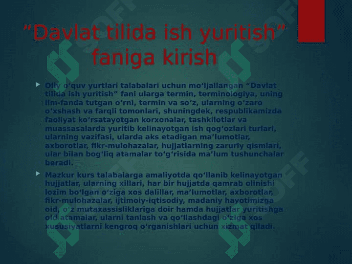 Davlat tilida ish yuritish 4