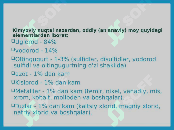 Neft nima 6