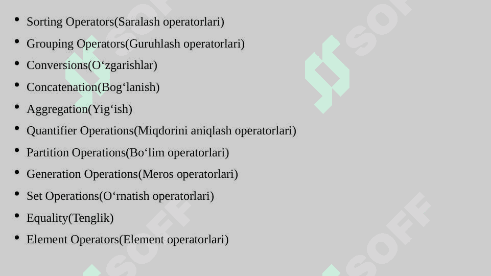 LINQ texnologiyalari va operatorlari 3