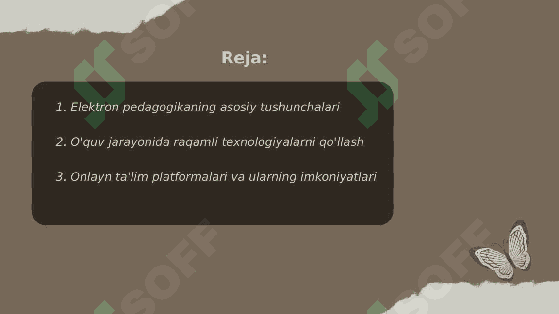Elektron pedagogika - pedagogikaning zamonaviy tarmog'i sifatida 2