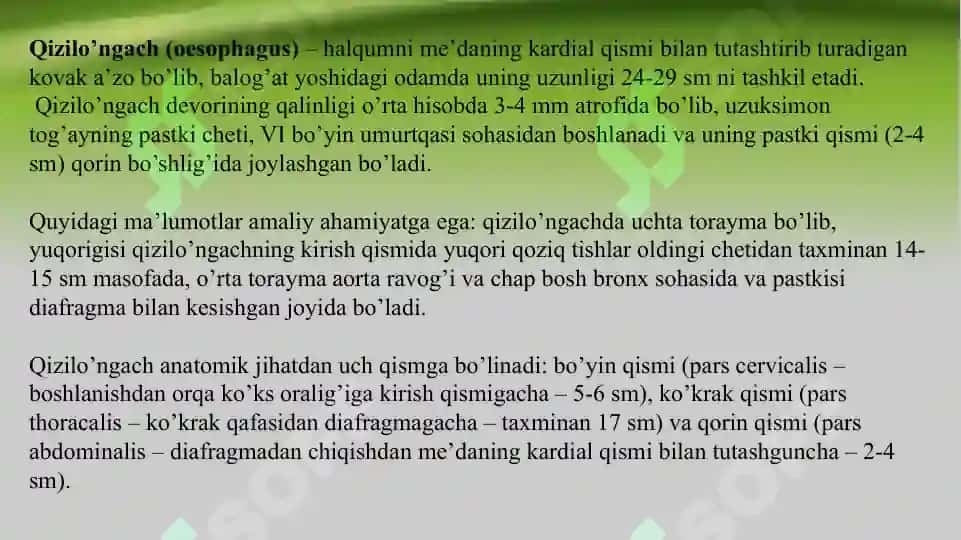 Qiziloʻngach stenozi va atreziyalarida operatsiya 5