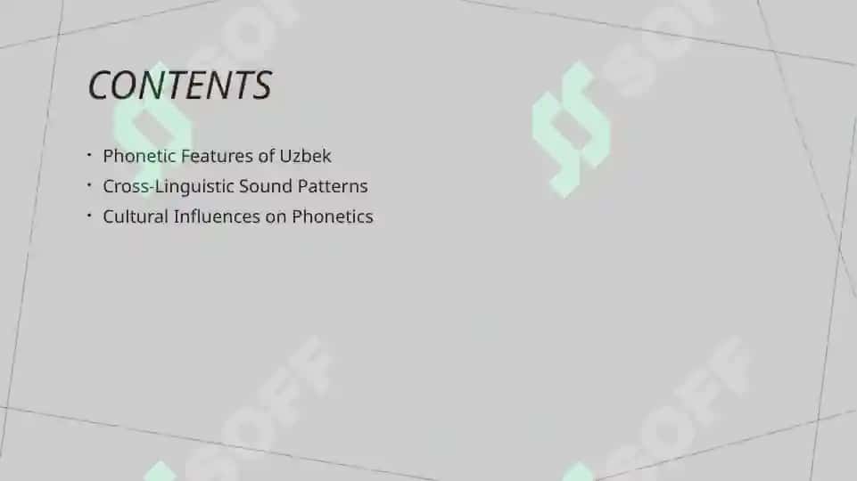 Phonetic similarities between Uzbek and other languages 2