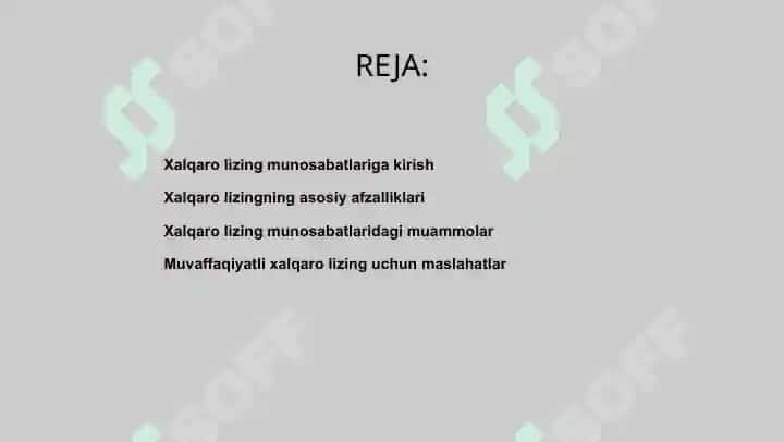Xalqaro Lizing Munosabat 2