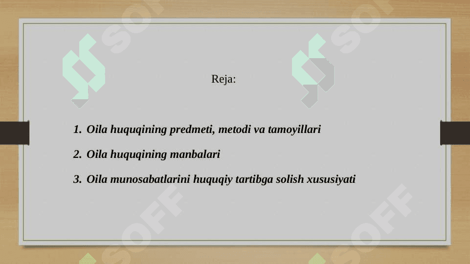 Oila huquqi tushunchasi 2