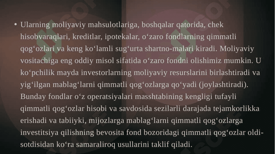 Tijorat banklar moliyaviy vositachi sifatida 3