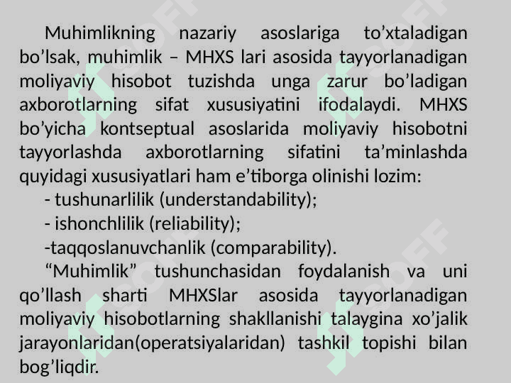 AUDITDA MUHIMLIK TUSHUNCHASI VA AUDITORLIK RISK 3