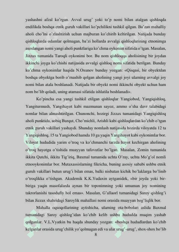 Jizzax viloyatining geografik o’rni va etimologiyasi 8