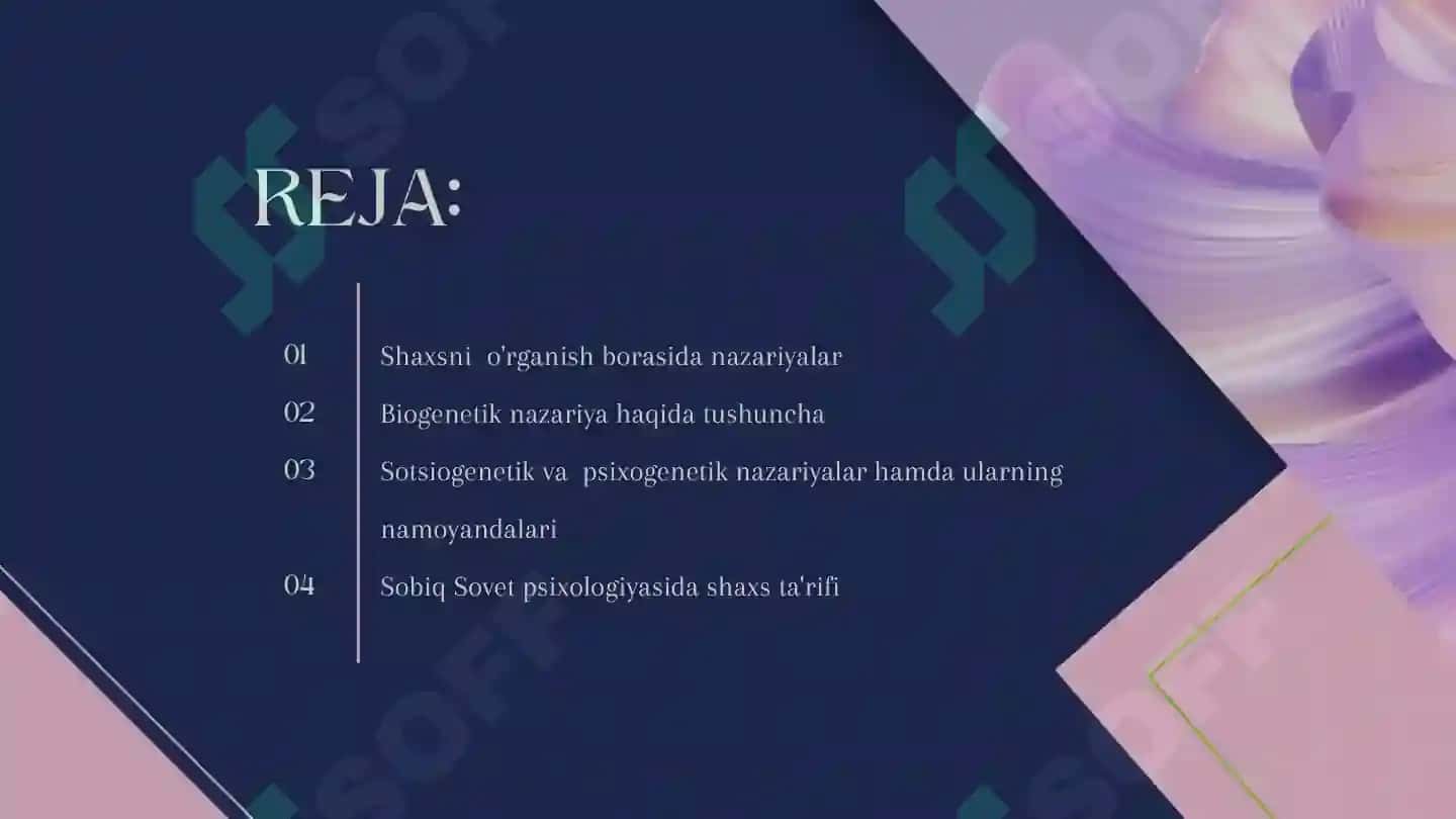 Jahon psixologiyasida shaxs nazariyalari 2