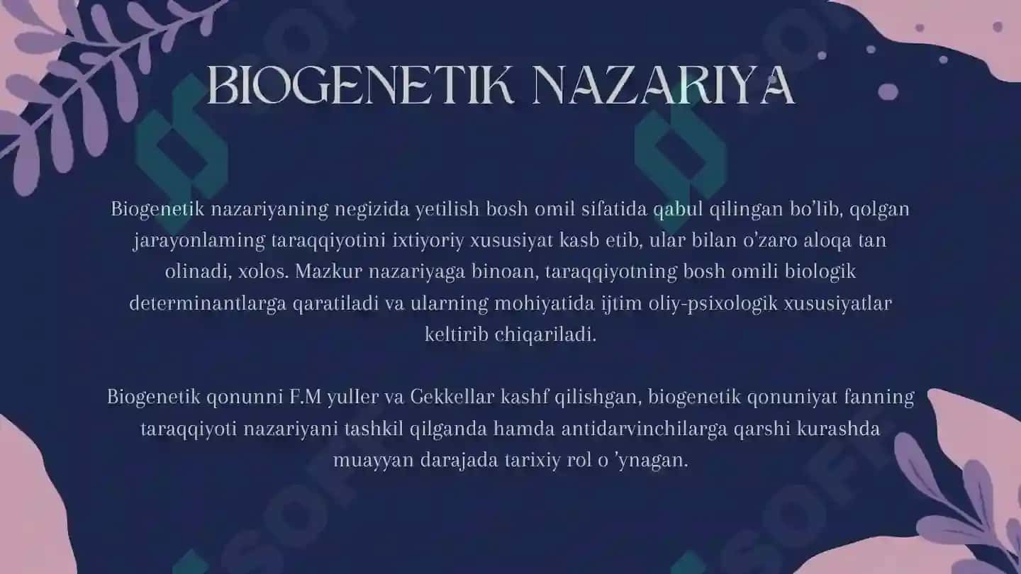 Jahon psixologiyasida shaxs nazariyalari 4