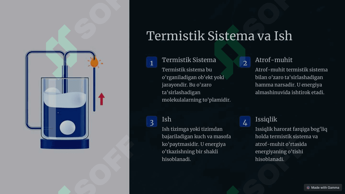 Termodinamika statistik va fenomenologik yondashuvlar 3