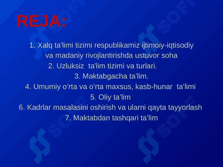 oliy ta'limdagi o'zgarishlarning asosiy yo'nalishlari 2