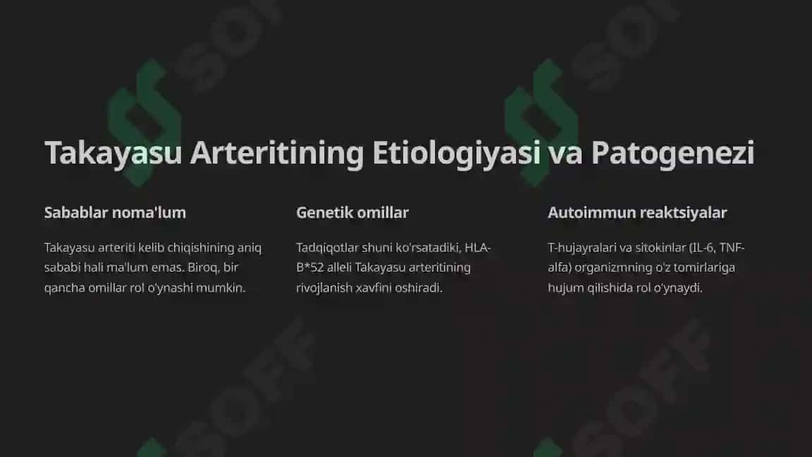 Takayasu Arteritining Etiologiyasi va Patogenezi 2