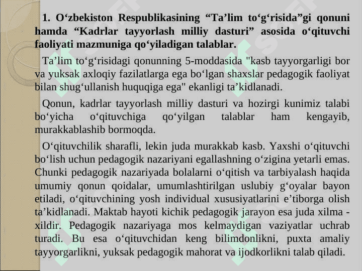 Pedagogik mahorat haqida 4