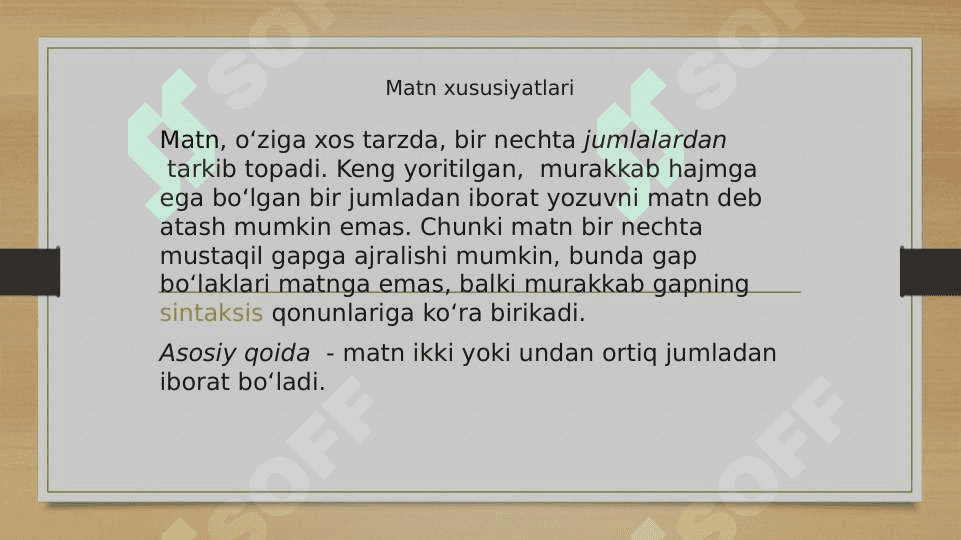 Matn turlari va tarkibi 5