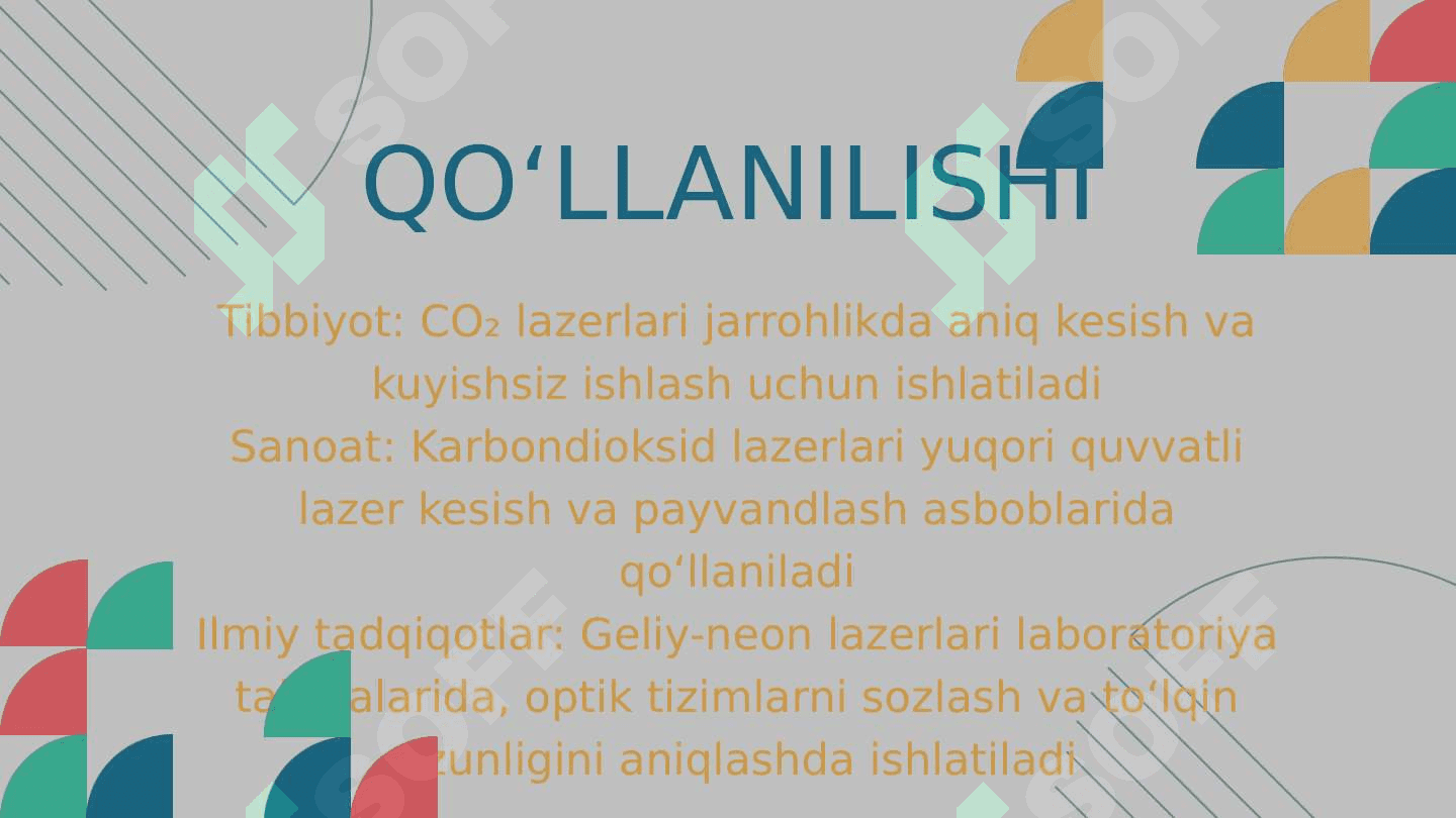 GAZ LAZERLARI. 4