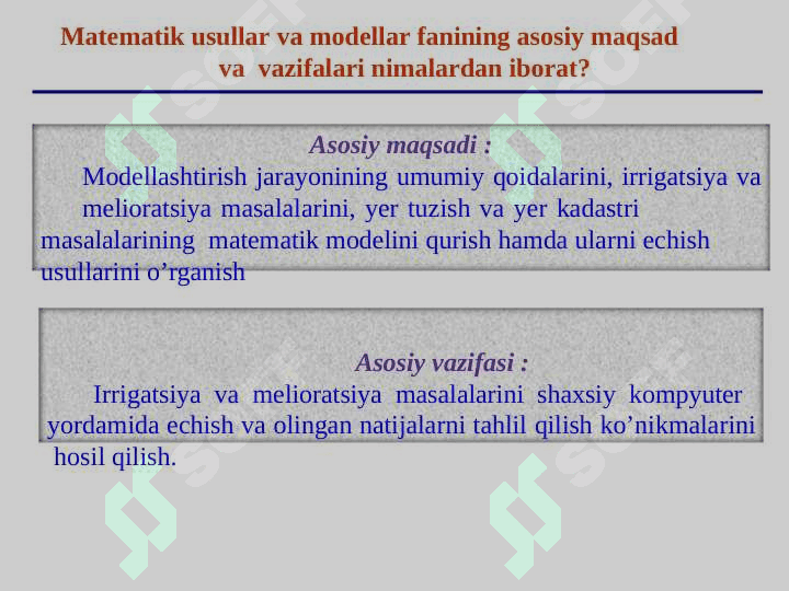 Matematik modellar va ularning kasbiy sohalari 2