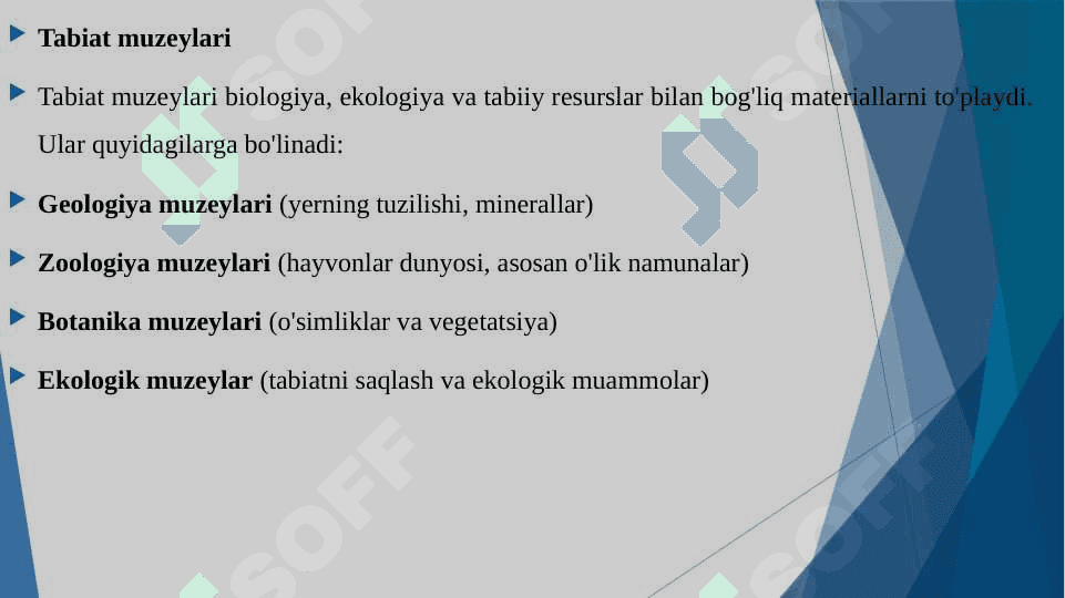 Dunyo muzeylari tasnifi 5