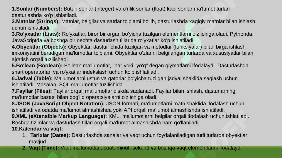 Dasturlash uslublari va paradigmalar 5