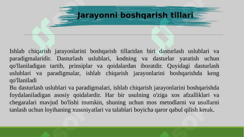 Dasturlash uslublari va paradigmalar 8