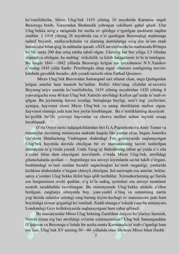TARIXI ARBA ULUS” ASARI TARIXIY MANBA SIFATIDA 7