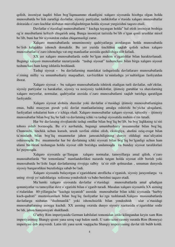 VIZANTIYA VA VARVAR DAVLATLARINING O’ZARO ALOQALARI TARIXIDAN 4