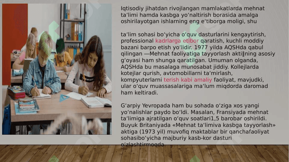 jahon mamlakatlari ta`lim tiziming integratsiyalashuvi 4