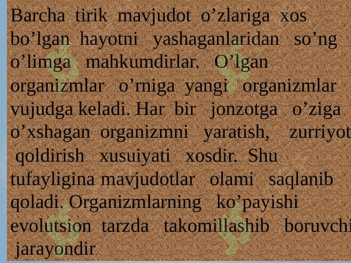 Hujayraning bo’linishi 4