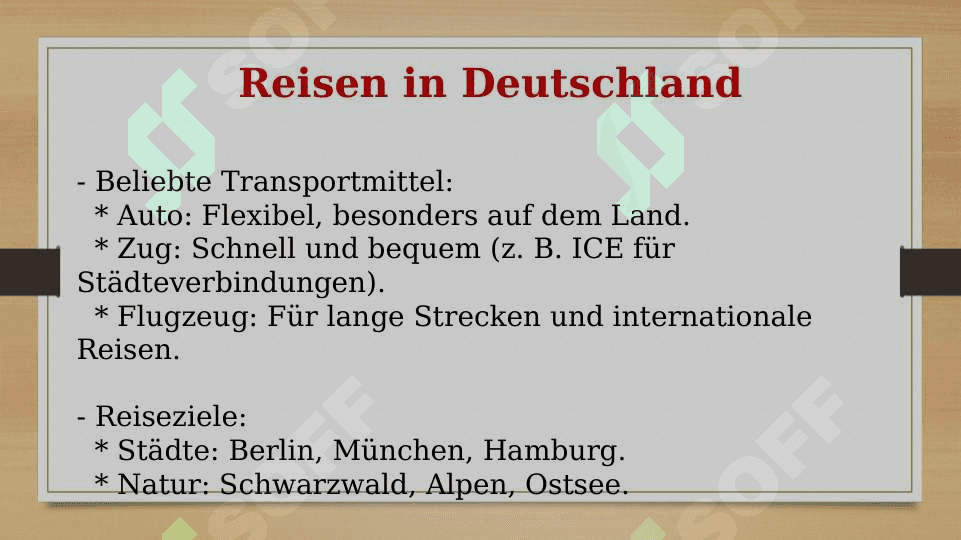 Reise und Verkehr 3