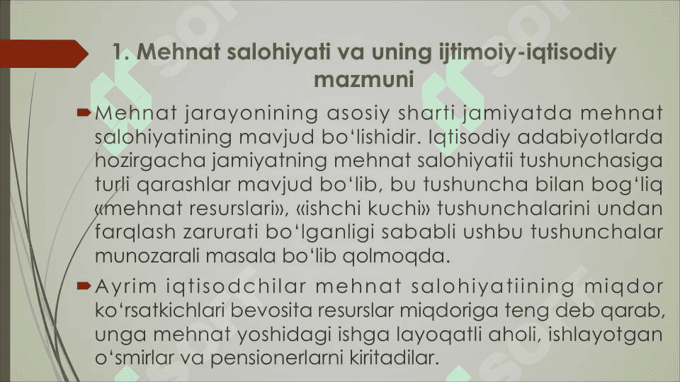 Mehnat salohiyati va undan foydalanish 3