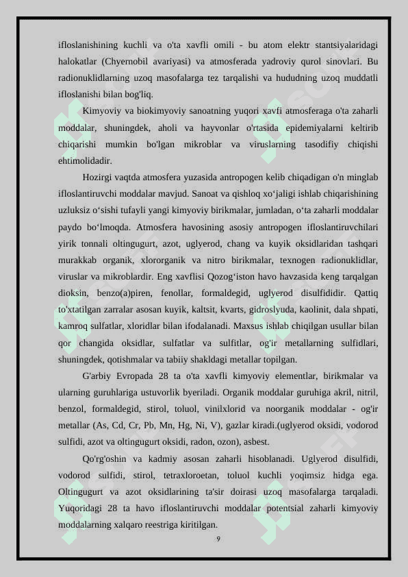 Ekologik muammolar 8