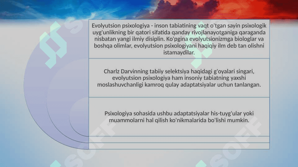 EVOLUTSION PSIXOLOGIYAGA KIRISH 3