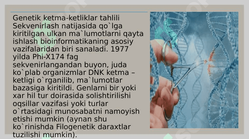 Genetik xilma xillik va shaxsni identifikatsiyalash 5