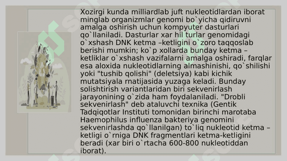Genetik xilma xillik va shaxsni identifikatsiyalash 6