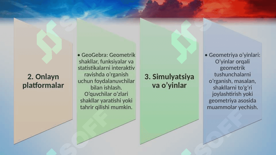 Geometriya elementlarini o’rganishda interfaol usullardan foydalanish 3