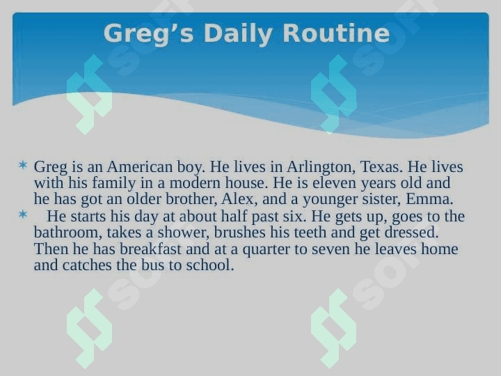 daily routine 2