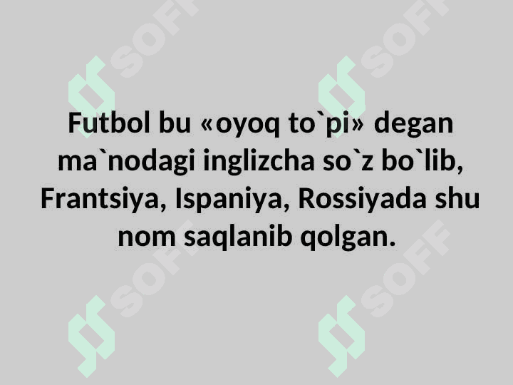 Futbol o'yini qoidalari 2