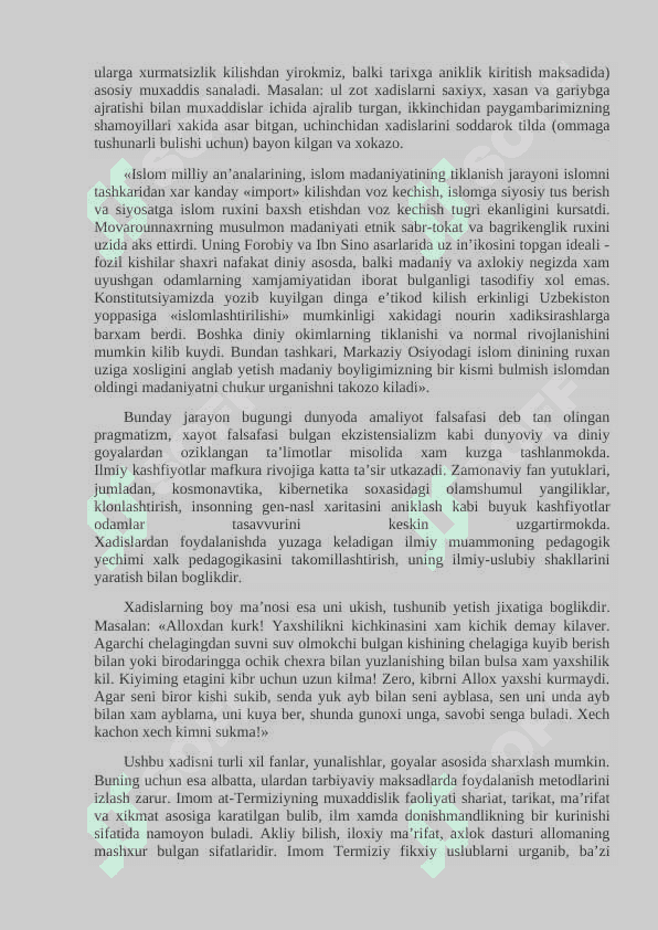 “IMOM AT-TERMIZIY XAYOTI IJODI” 3