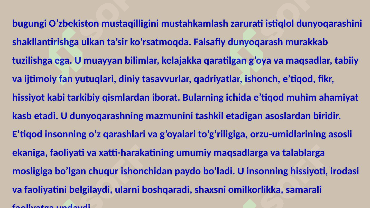 Dunyoqarashning mohiyati, tuzilishi va asosiy funktsiyalari 8