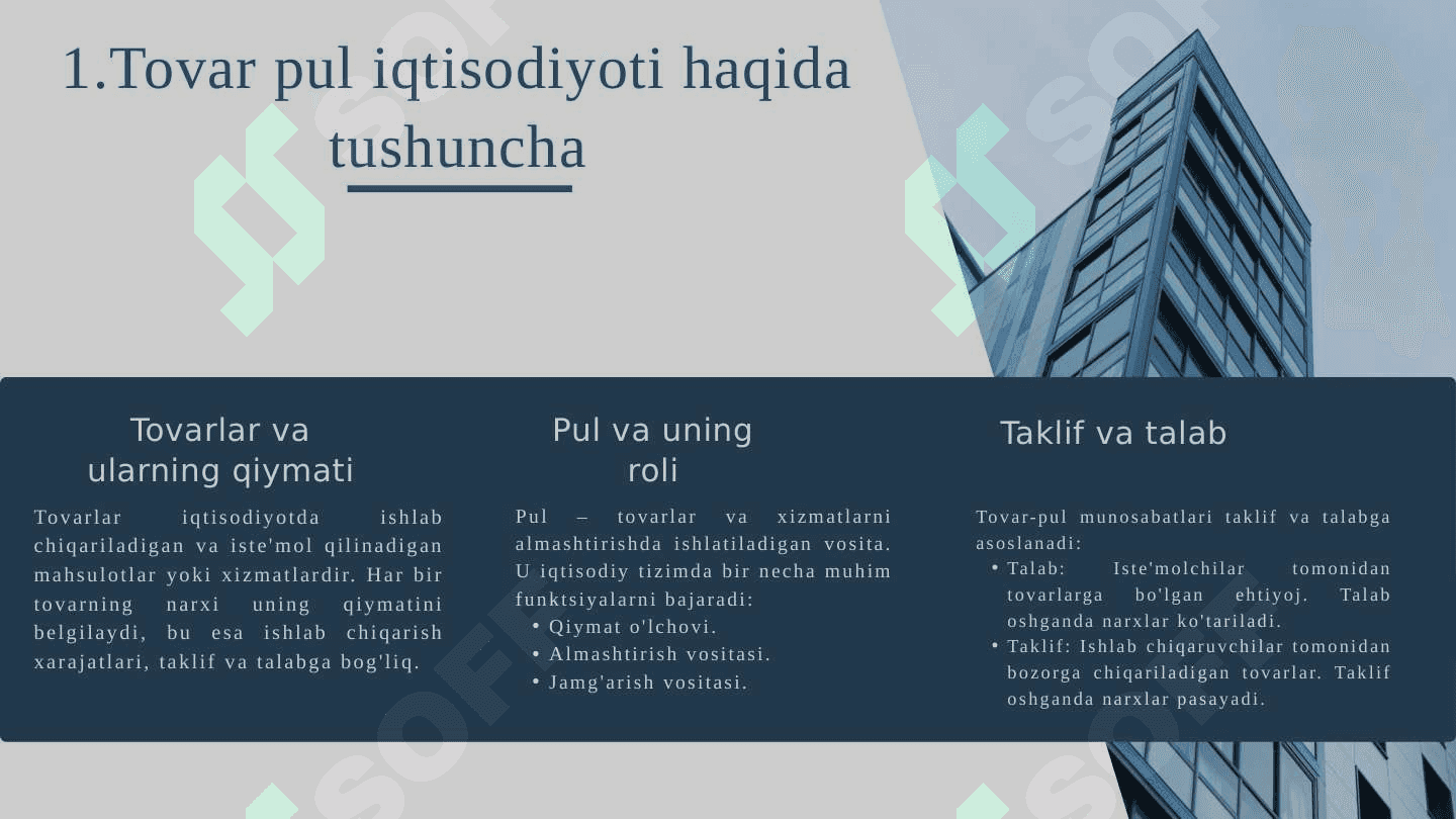TOVAR PUL IQTISODIYOTI. 2
