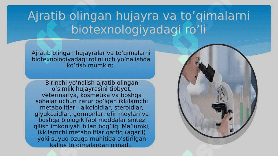 Hujayra biotexnologiyasi 7