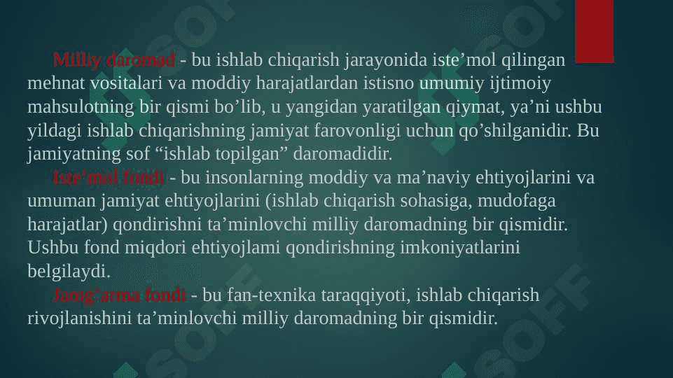 AHOLINING TURMUSH DARAJASIVA DAROMADLARI 7