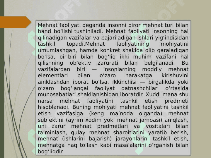 Mehnat jarayonlarini tashkil etish 3
