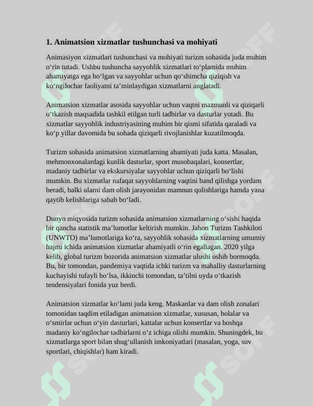 TURIZMDA ANIMATSION XIZMATLAR 3
