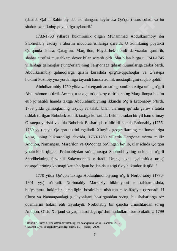 Qo'qon xonligi madaniy hayoti va uning taraqqiyoti xususiyatlari 5