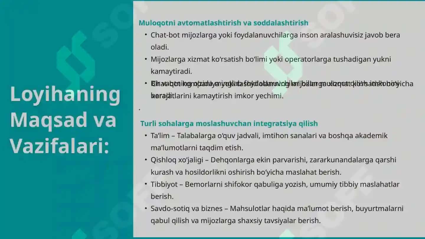 sunʼiy intellekt yordamida ishlovchi CHat bot 3