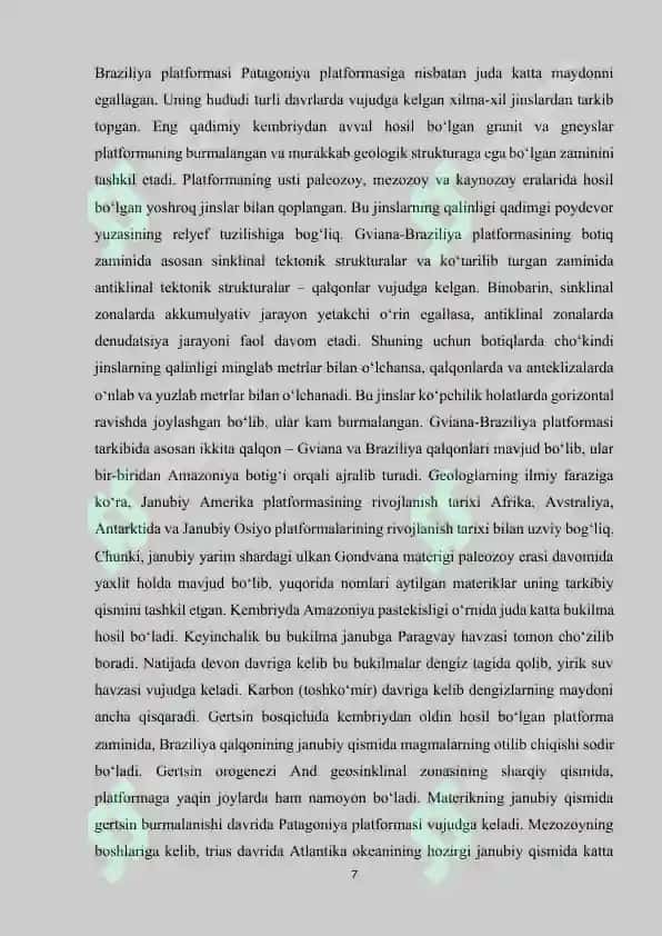 Janubiy Amerika  tabiiy sharoiti va tabiat mintaqalari 7