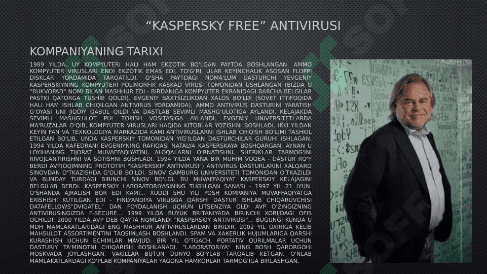 Kaspersky, Doctor Web Va Eset nod 32 Antivirus dasturlari 3