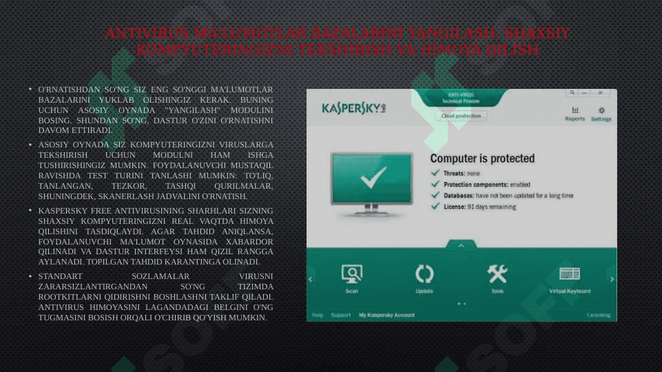 Kaspersky, Doctor Web Va Eset nod 32 Antivirus dasturlari 6